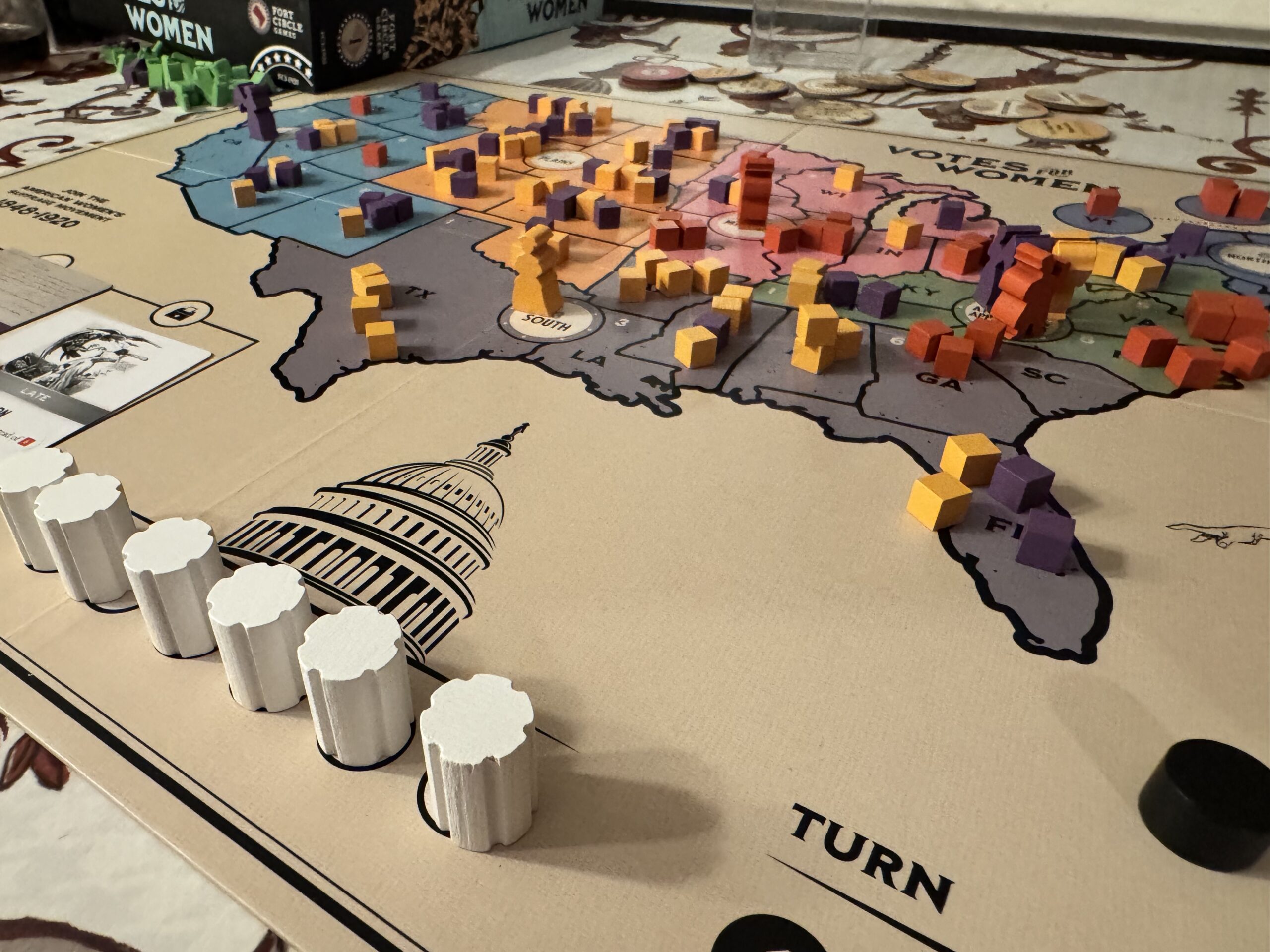 Votes for Women — plateau de jeu