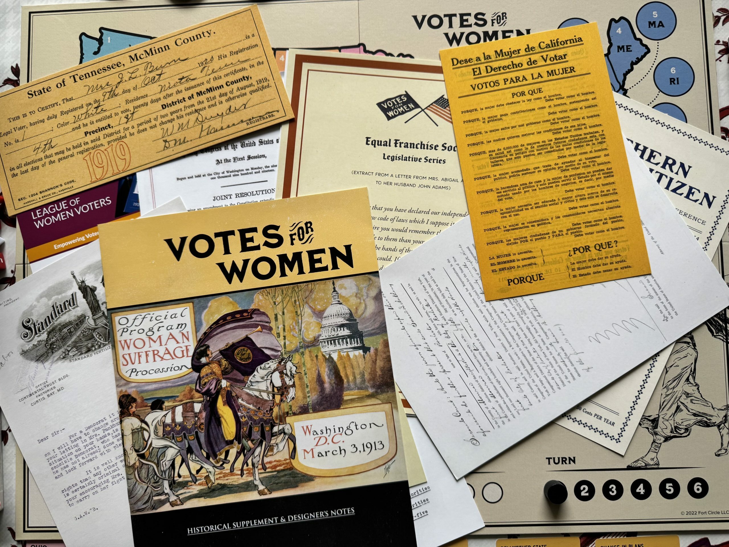 Votes for Women — boîte du jeu