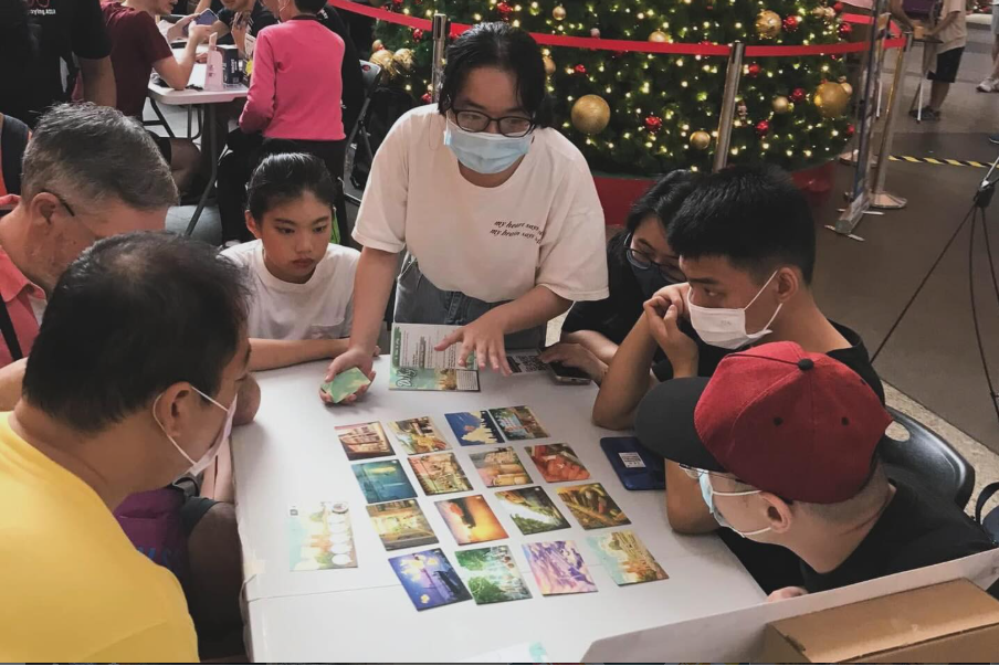 Scène du jeu de société au Vietnam